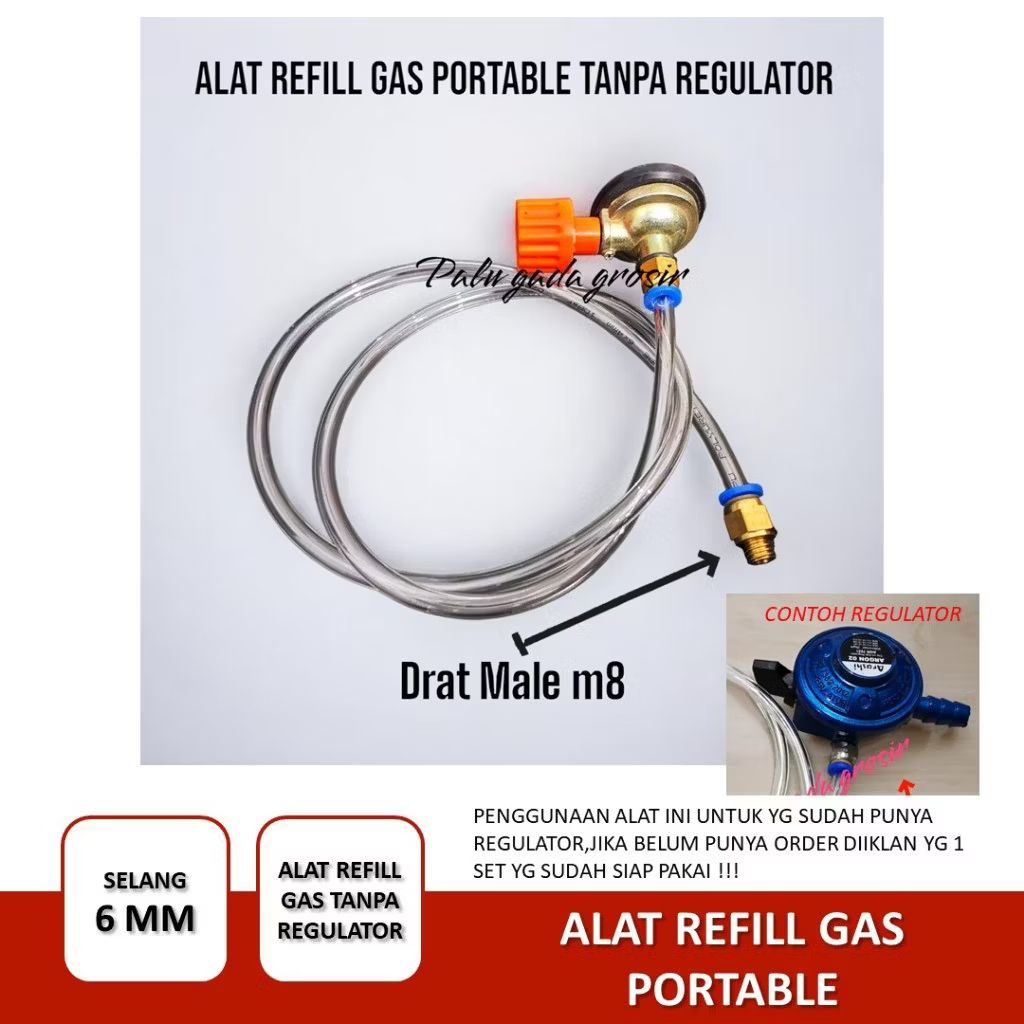 alat refil gas portabel male