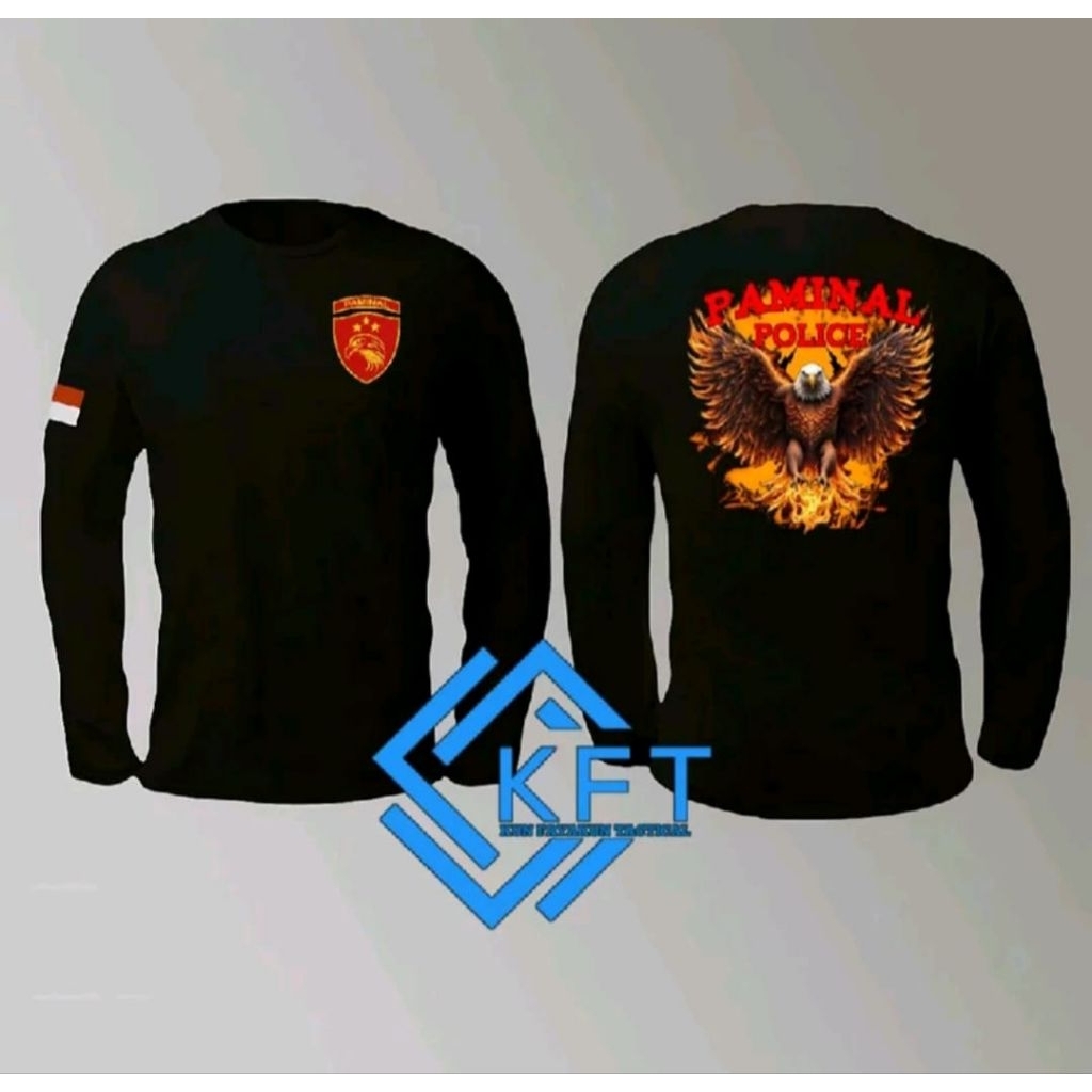 Kaos Lengan Panjang Paminal Police Sayap Oren
