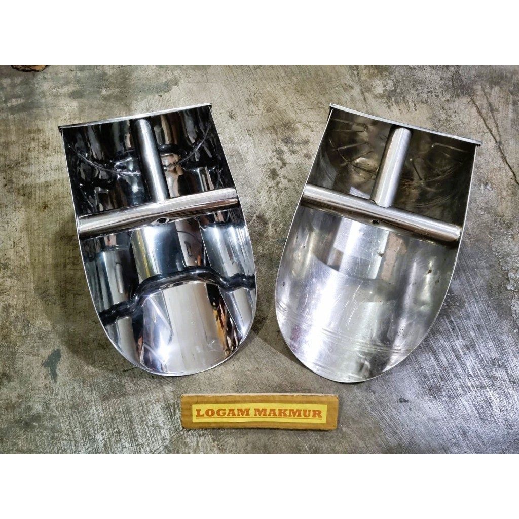[PAKET COMBO] SEROK STAINLESS & MONEL UKURAN JUMBO / SEKOP SENDOK BERAS JAGUNG KEDELAI SEMEN TEPUNG