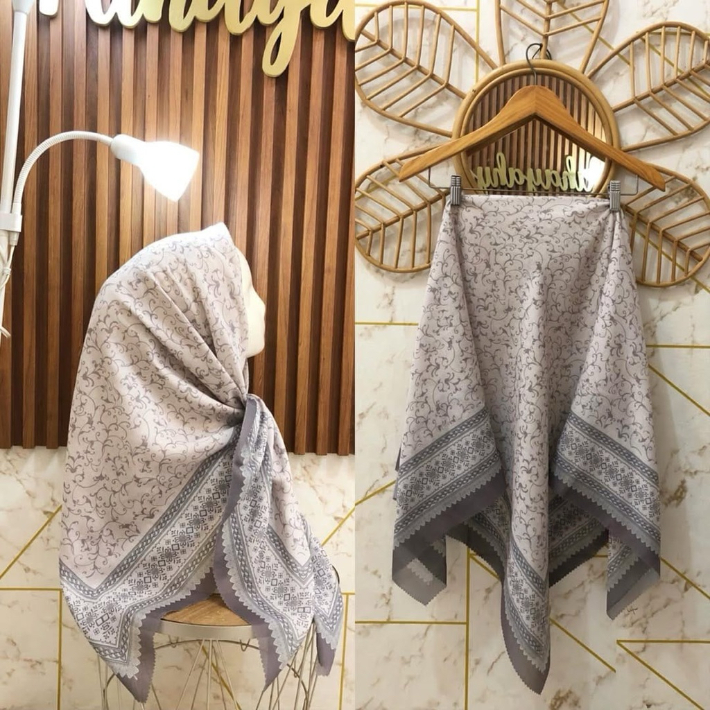 Hijab Segiempat Voal Motif Lasercut Premium// Segiempat Voal Motif Lasercut