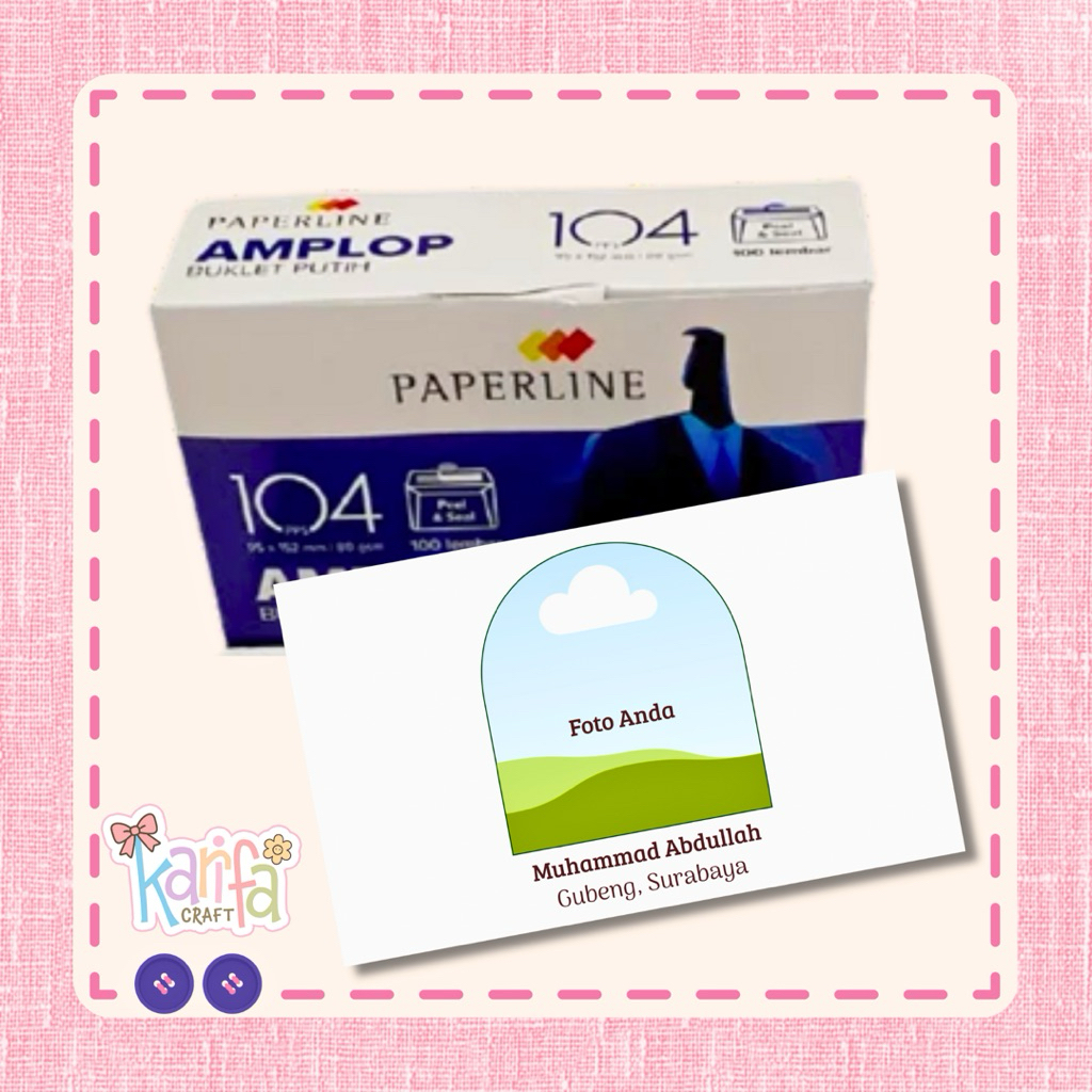 AMPLOP KONDANGAN CUSTOM NAMA / AMPLOP KONDANGAN CUSTOM FOTO