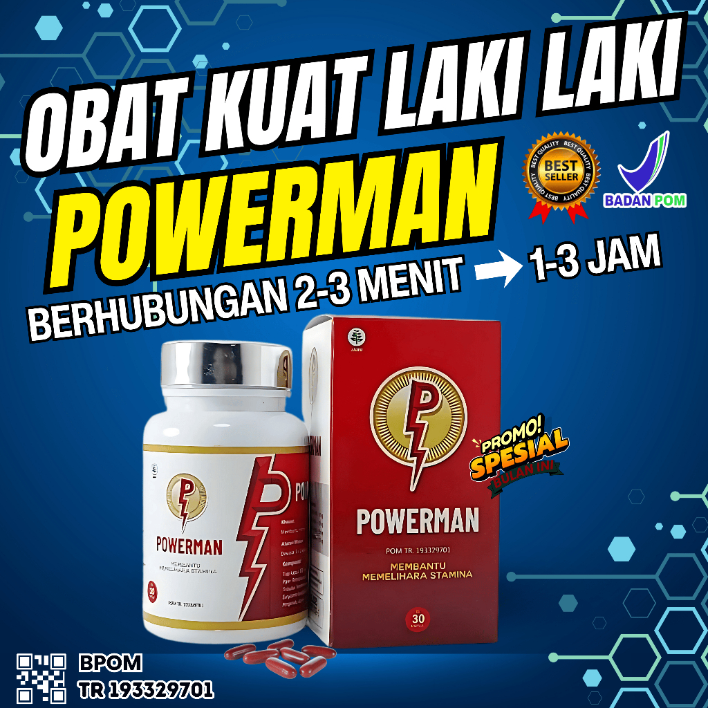 OBAT KUAT POWERMAN herbal penambah stamina