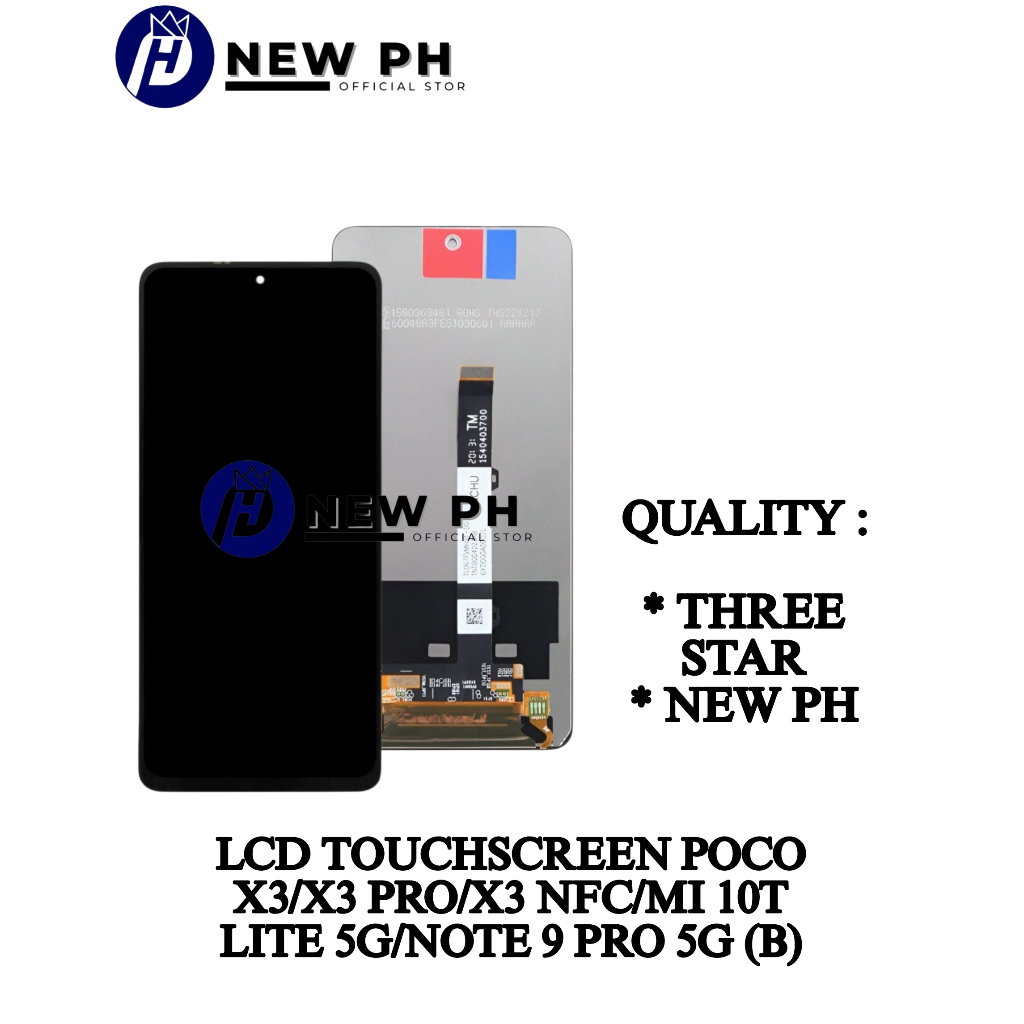 NEW PH _ LCD TOUCHSCREEN PCO X3 / X3 PRO / X3 NFC / MI 10T LITE 5G / NOTE 9 PRO 5G