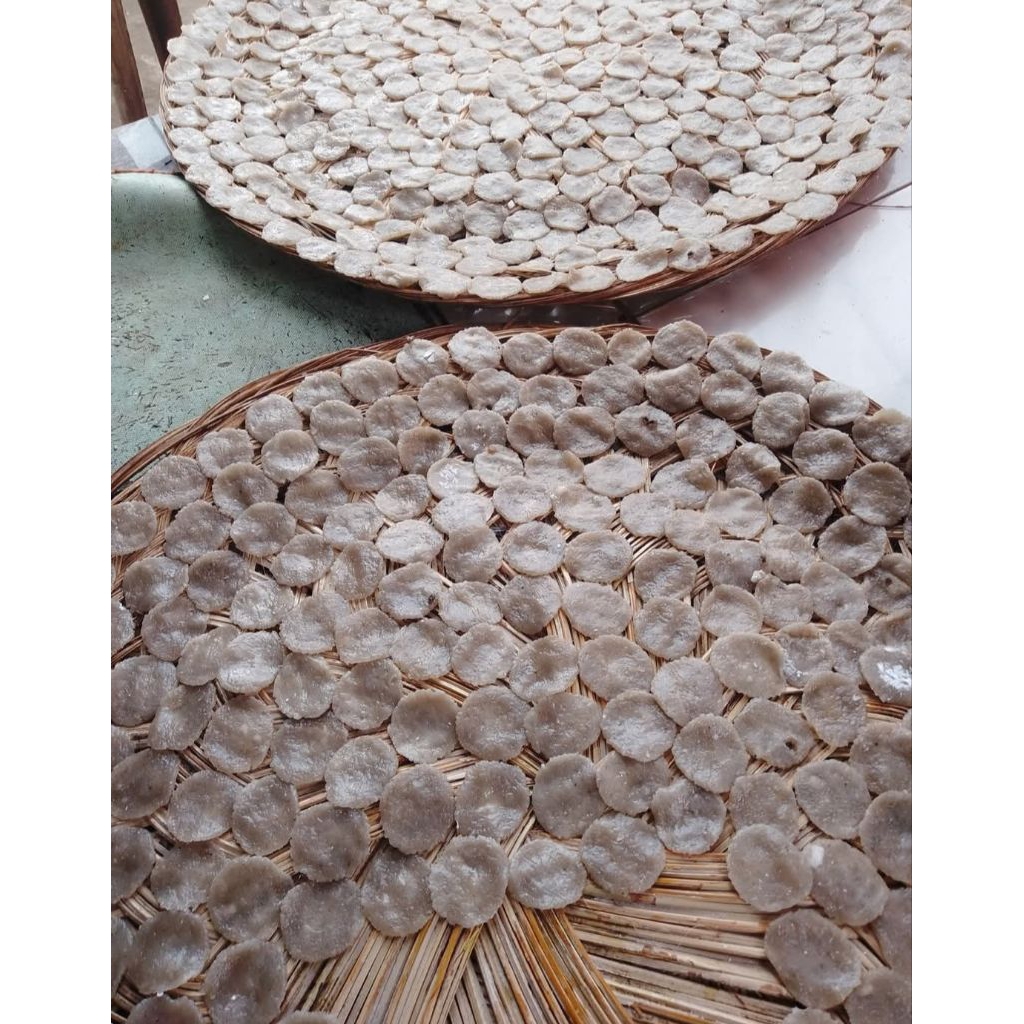 isi 100 kemplang mentah mini isi 100 GURIH