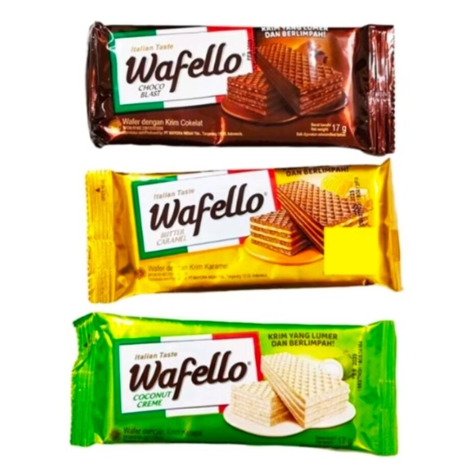 WAFER BISKUIT WAFELLO ROMA PACK 150G (10 PCS @15G)