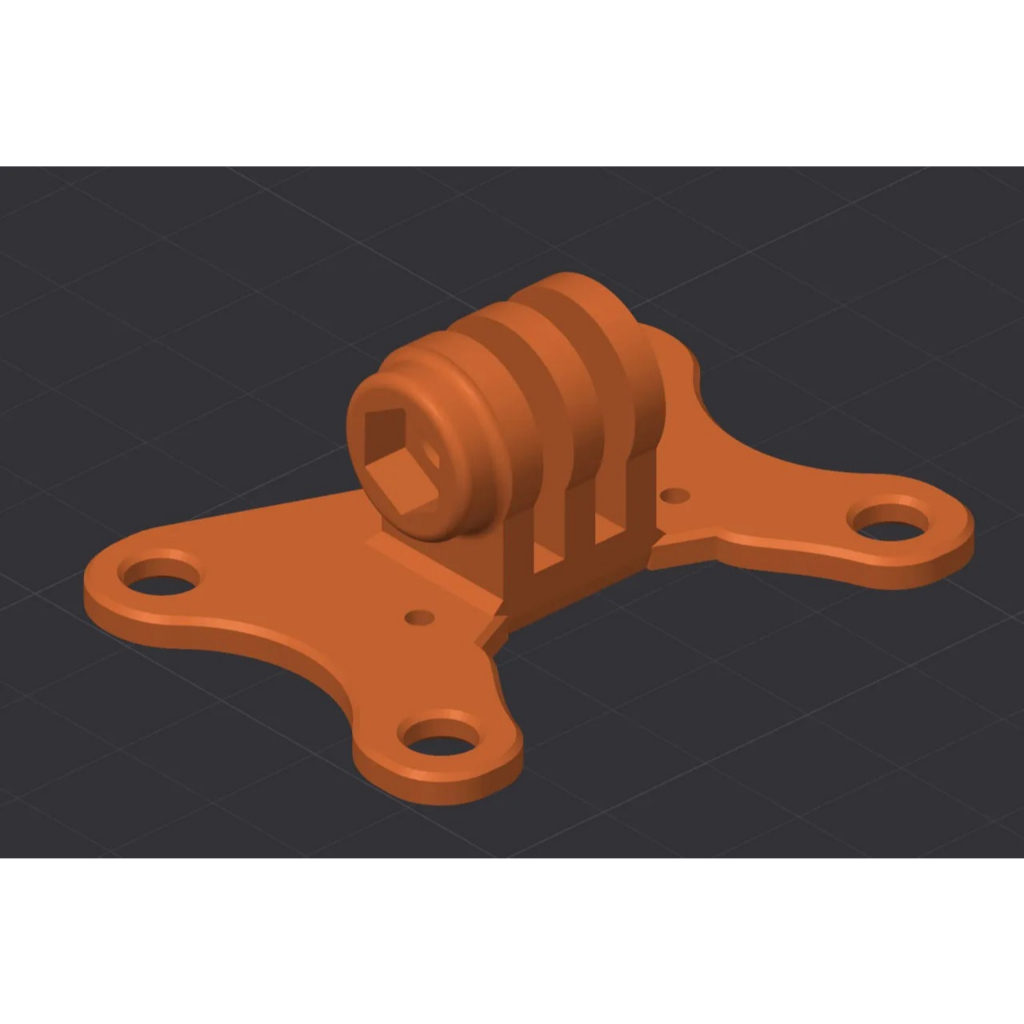 Cam mount for GEPRC Cinebot 30 (Gopro 8 9 10 11 12 & DJI Action 2) --- dudukan atau mounting go pto 