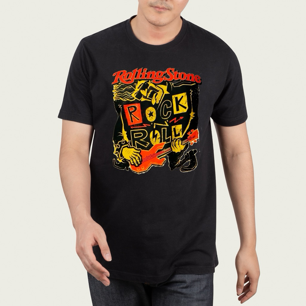 Tshirt Distro Rollingstnes - Kaos Distro Pria Desain Motif Rollingstones - Rolling stones