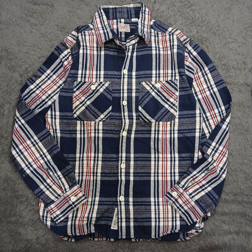 houston kemeja work flannel