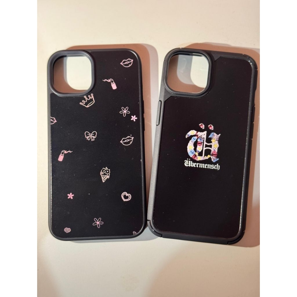 Hybrid Case Rubber Black Case Samsung A54 5G dan Iphone 13