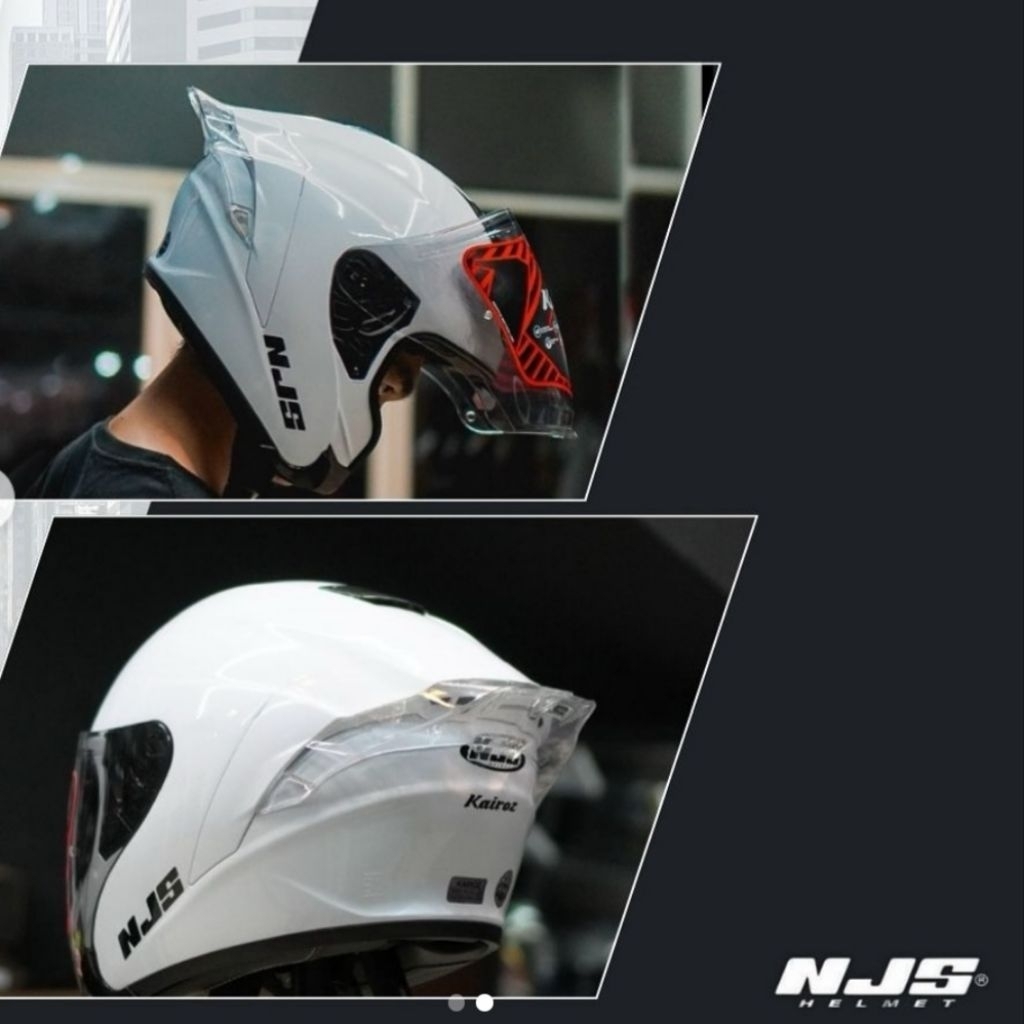 HELM NJS KAIROZ SOLID PUTIH