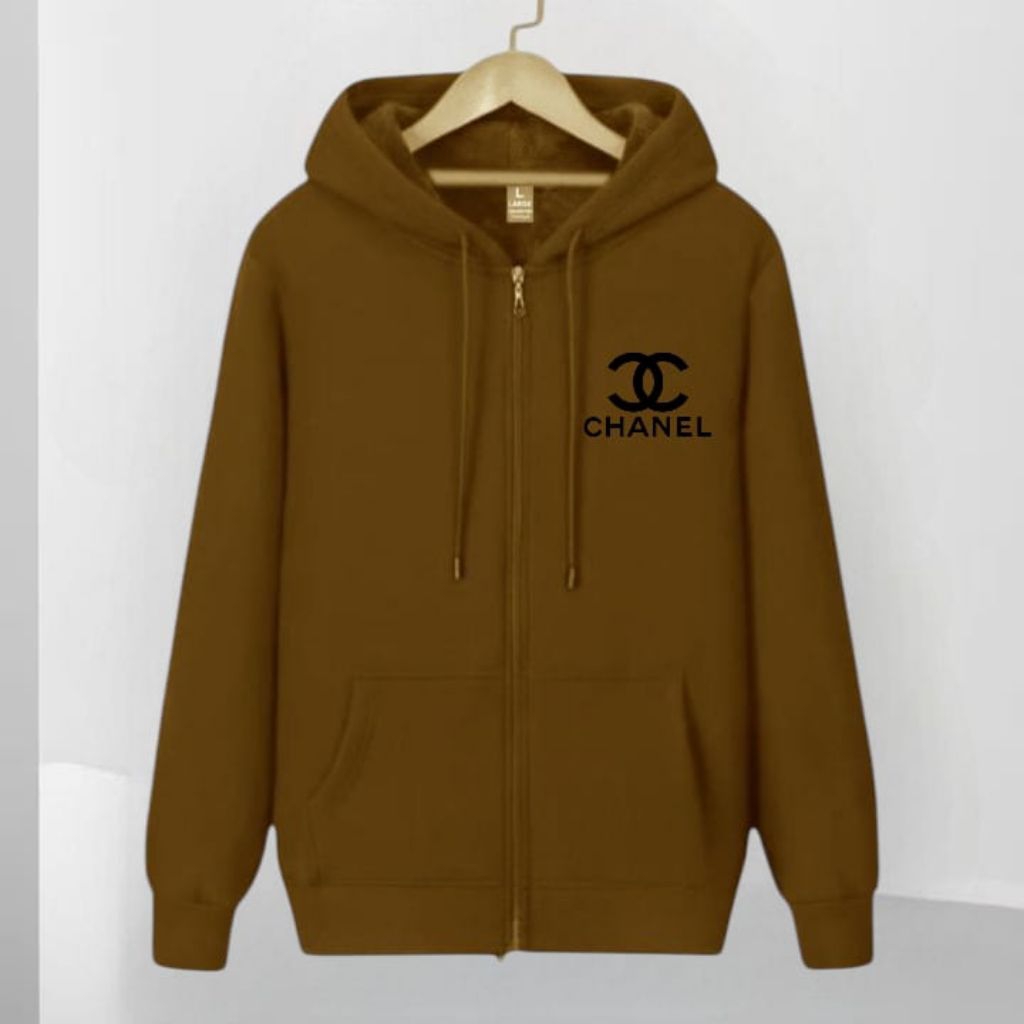Hodie Ziper Pria Wanita Jumbo CHNEL
