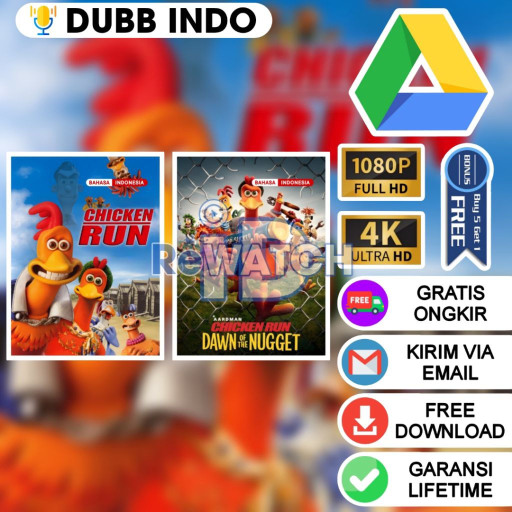 FILM CHICKEN RUN (LENGKAP) DUBBING BAHASA INDONESIA