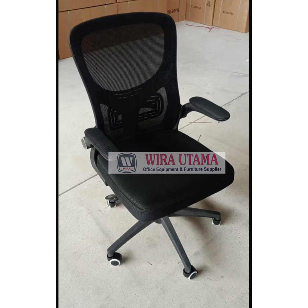 Kursi Kantor Minimalis / Kursi Jaring / Kursi Kantor / Kursi Kerja Tangan Captain / Kursi Kerja Tang