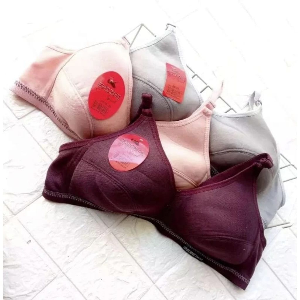 Bh sport wanita Tanpa busa / 3pcs bra wanita Tanpa busa dan tanpa tali model terbaru / b h Remaja da