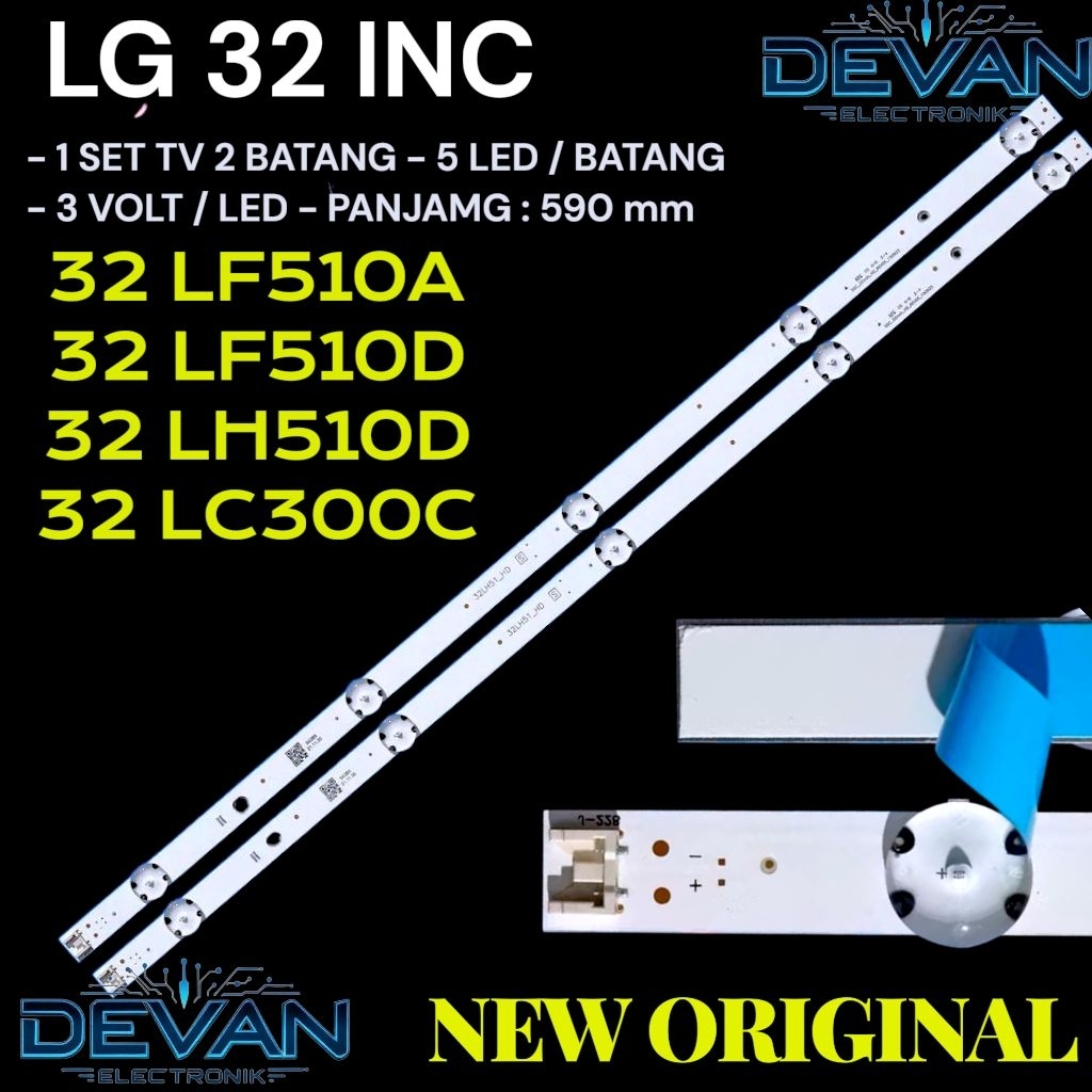 BACKLIGHT TV LG 32LF510D 32 LH510A LAMPU LED BACKLIGHT TV LED LG 32LF510D 32LH510A NEW