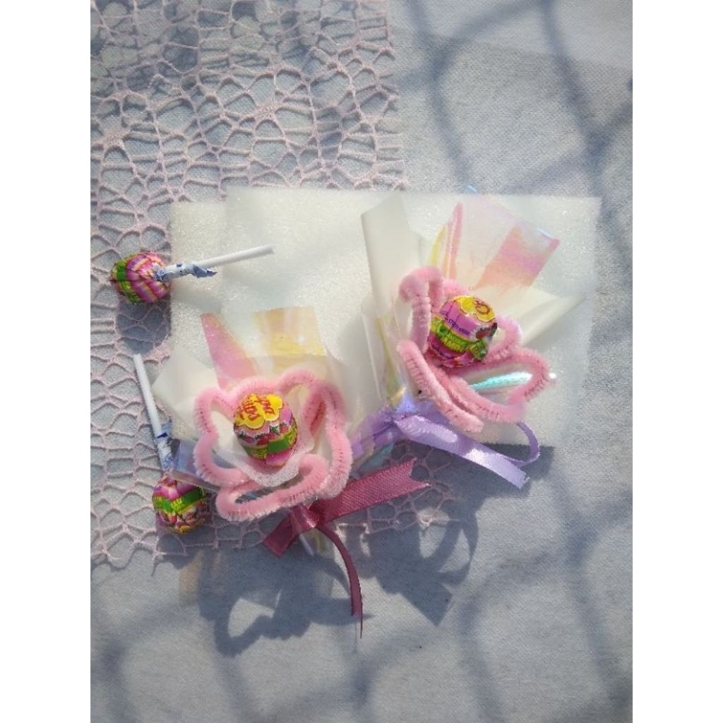 Buket Permen Mini Lolipop/Mini Candy Bouquet