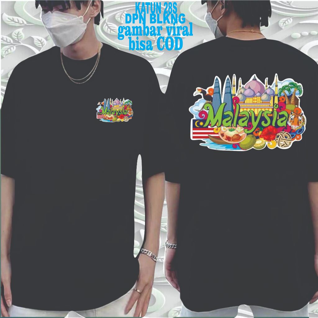 KAOS KATUN/KAOS OLEH OLEH MALAYSIA.SUVERNIR MALAYSIA