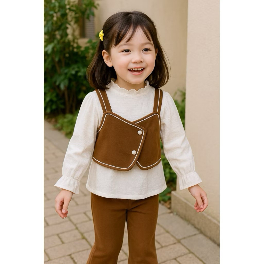 Preloved setelan anak rompi cutbray OOTD Korean style