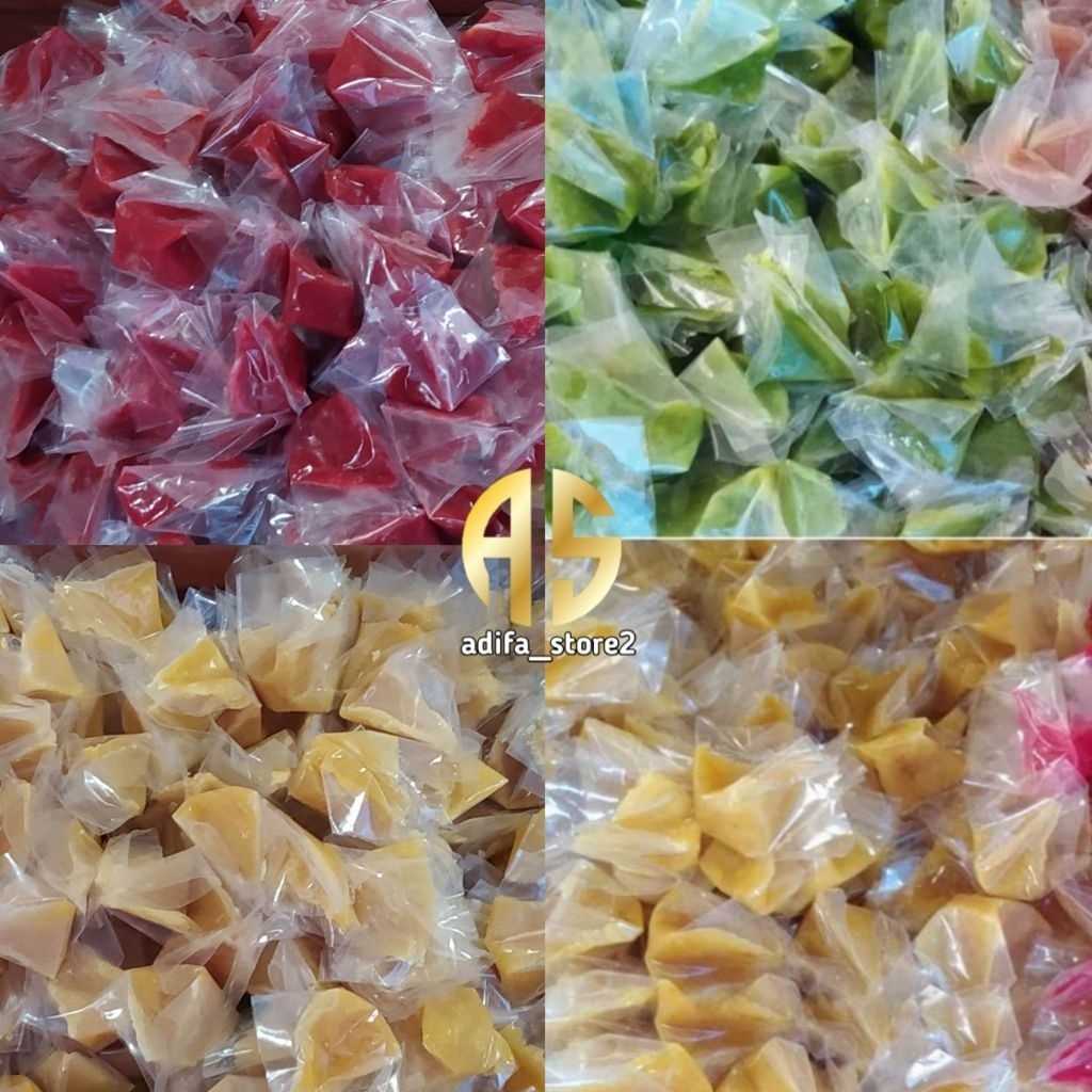 [ 1 kg ] jenang tape rasa buah dodol tape warna warni khas moga pemalang