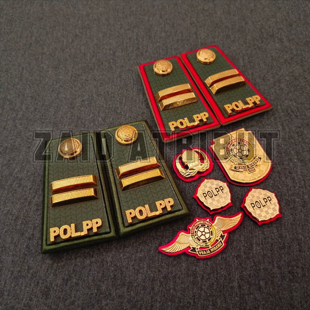 PANGKAT POL PP 3B / PANGKAT POL PP 3B LIS MERAH / PANGKAT SATPOL PP 3B / PANGKAT SATPOL PP 3B LIS ME