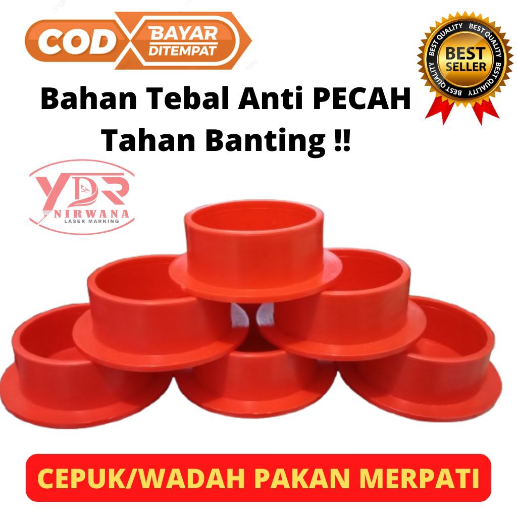 CEPUK/WADAH PAKAN MERPATI FIBER PLASTIK ANTI PECAH