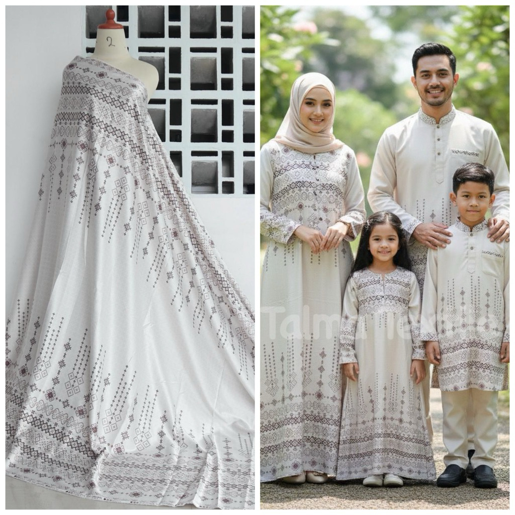 Bahan Silk | Motif couplean | Kain Meteran | Kain sarimbit | Kain seragaman