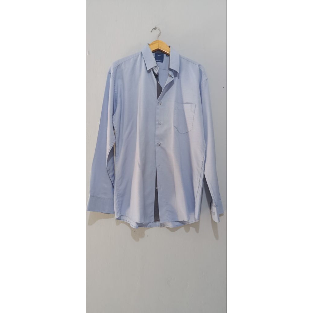Preloved Cole kemeja pria lengan panjang putih XXL kemeja formal kerja
