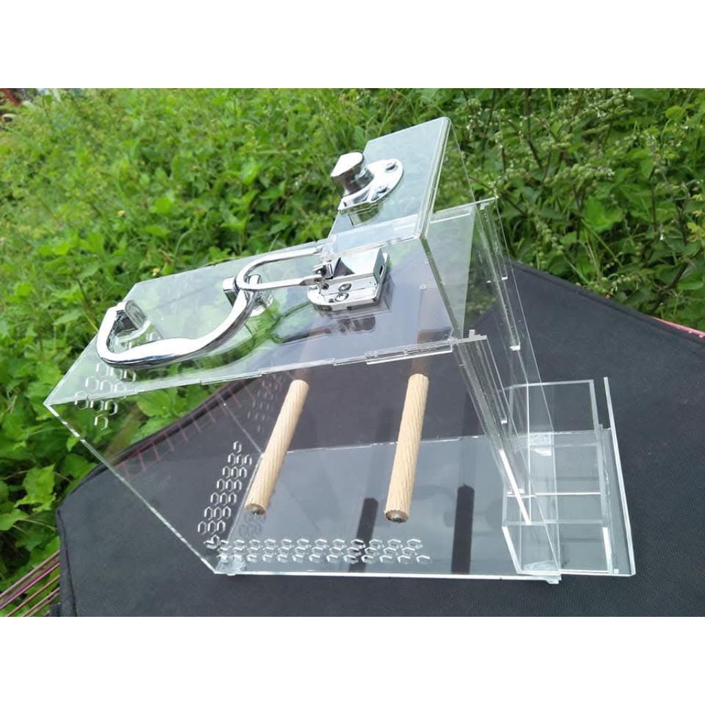 Box burung akrilik, mini box akrilik, tas burung freefly akrilik.