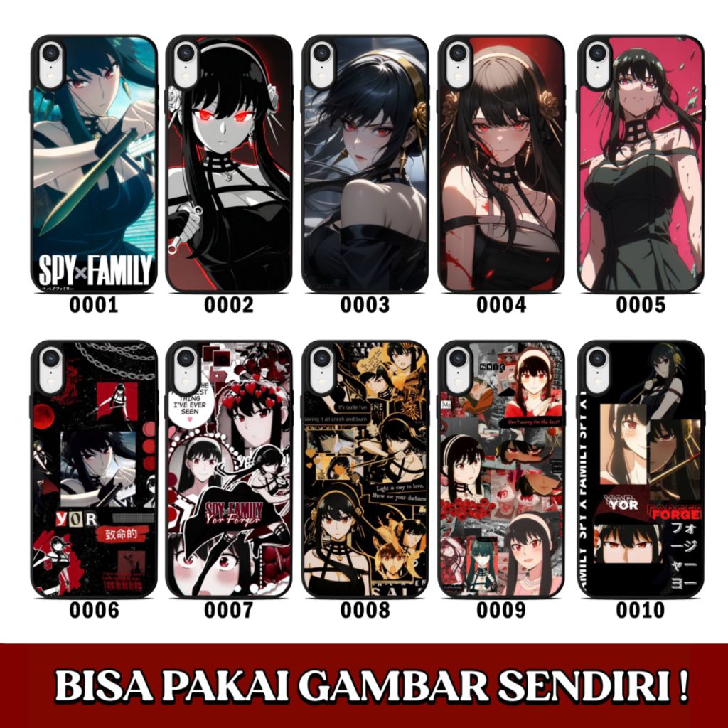 Custom Case Softcase Silikon Casing HP Yor Forger Untuk Semua Tipe HP + Bisa Request Gambar Sendiri