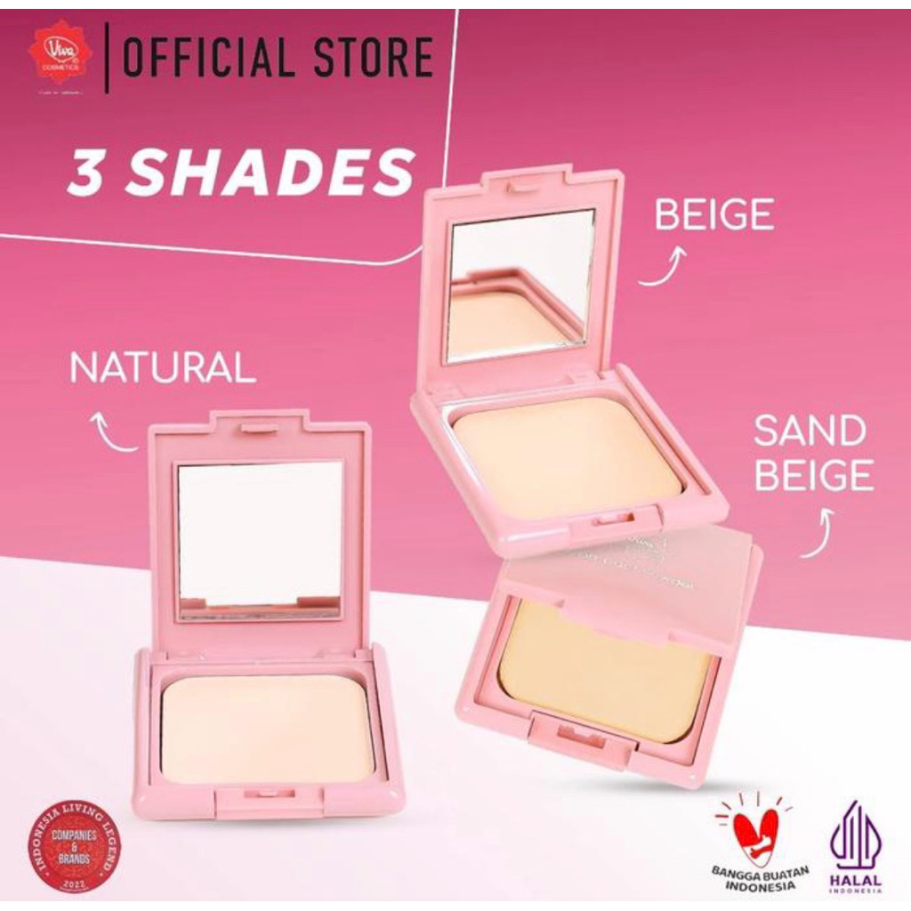 VIVA COMPACT POWDER BEDAK PADAT PINK