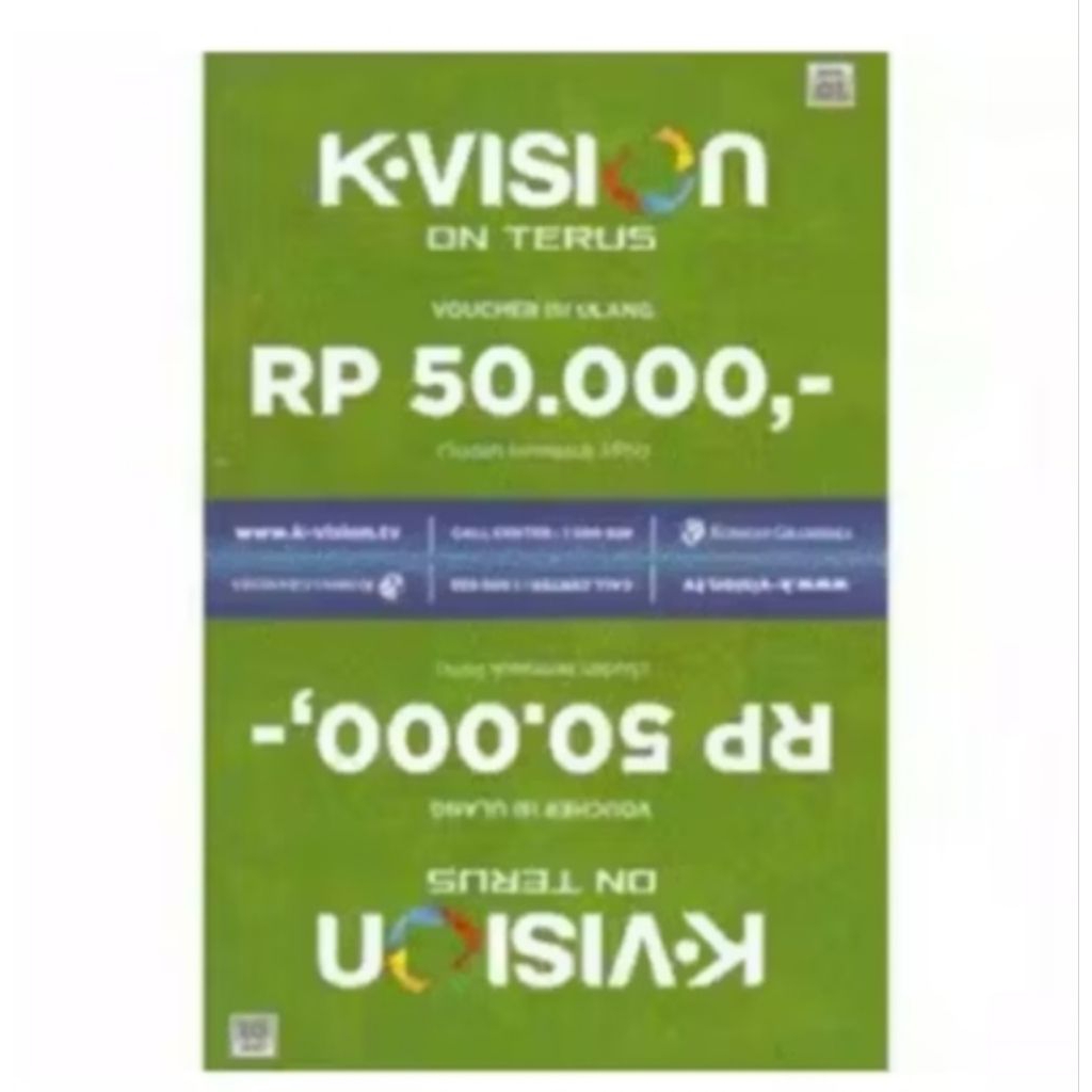 Pengisian Saldo K-Vision 50.000