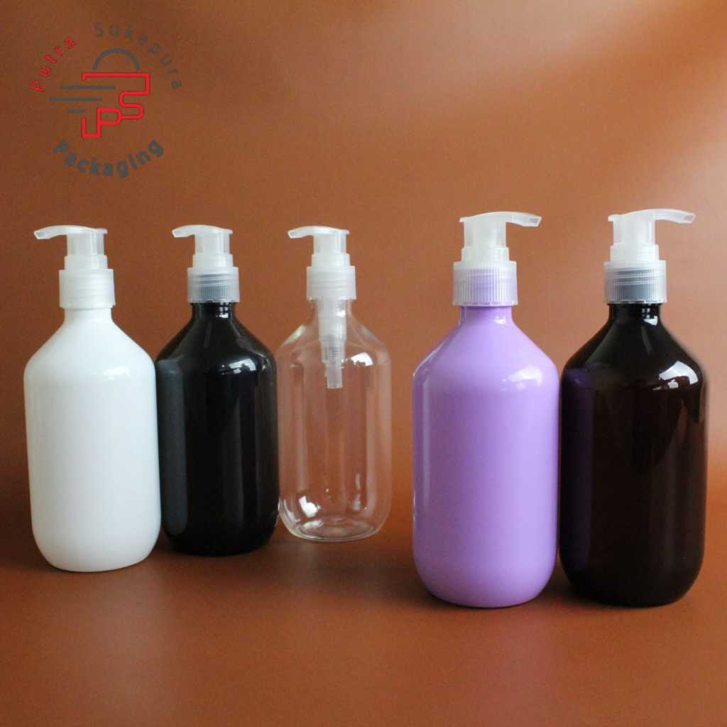 Botol pump 300ml mada / botol lotation pump 300ml pump neck 24 natural