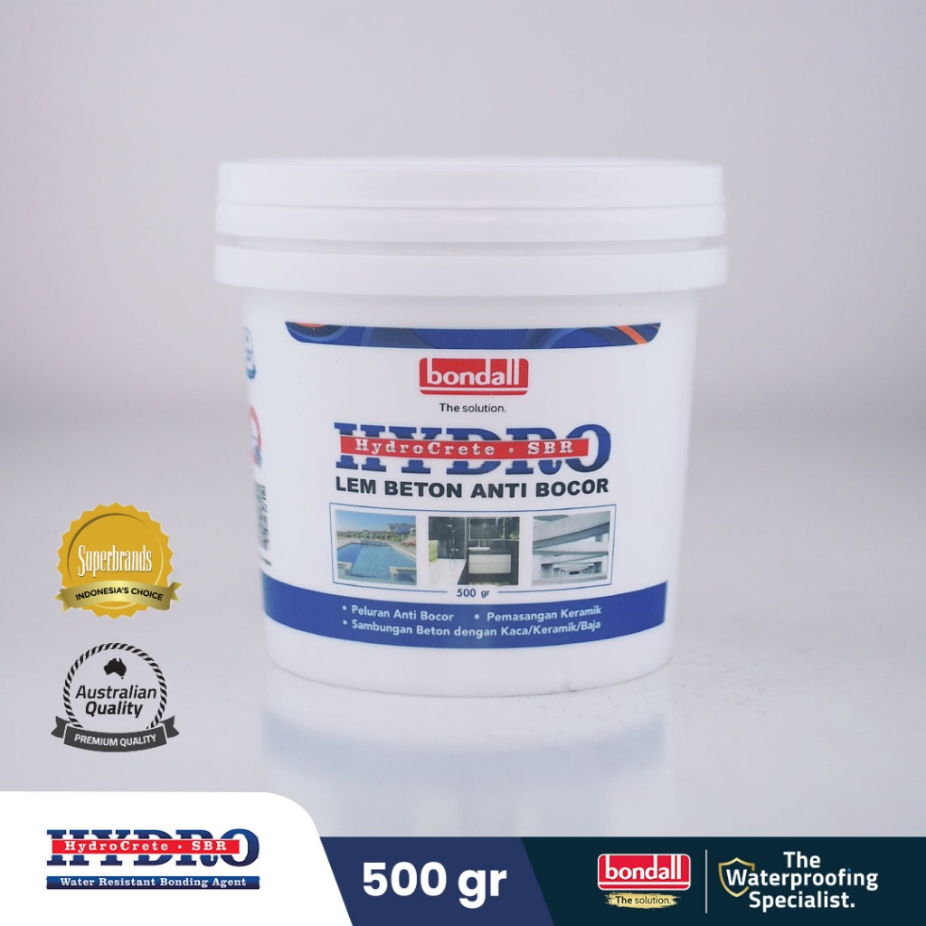 BONDALL HYDROCRETE SBR - Lem Beton Anti Bocor | Untuk Campuran Beton dan Pemasangan Keramik | 500ml