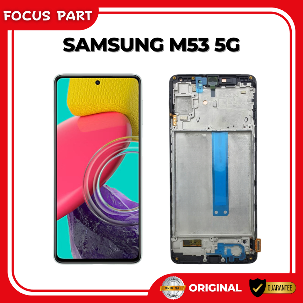 LCD + FRAME SAMSUNG M53 SM-M536 5G SUPER AMOLED PLUS ORIGINAL