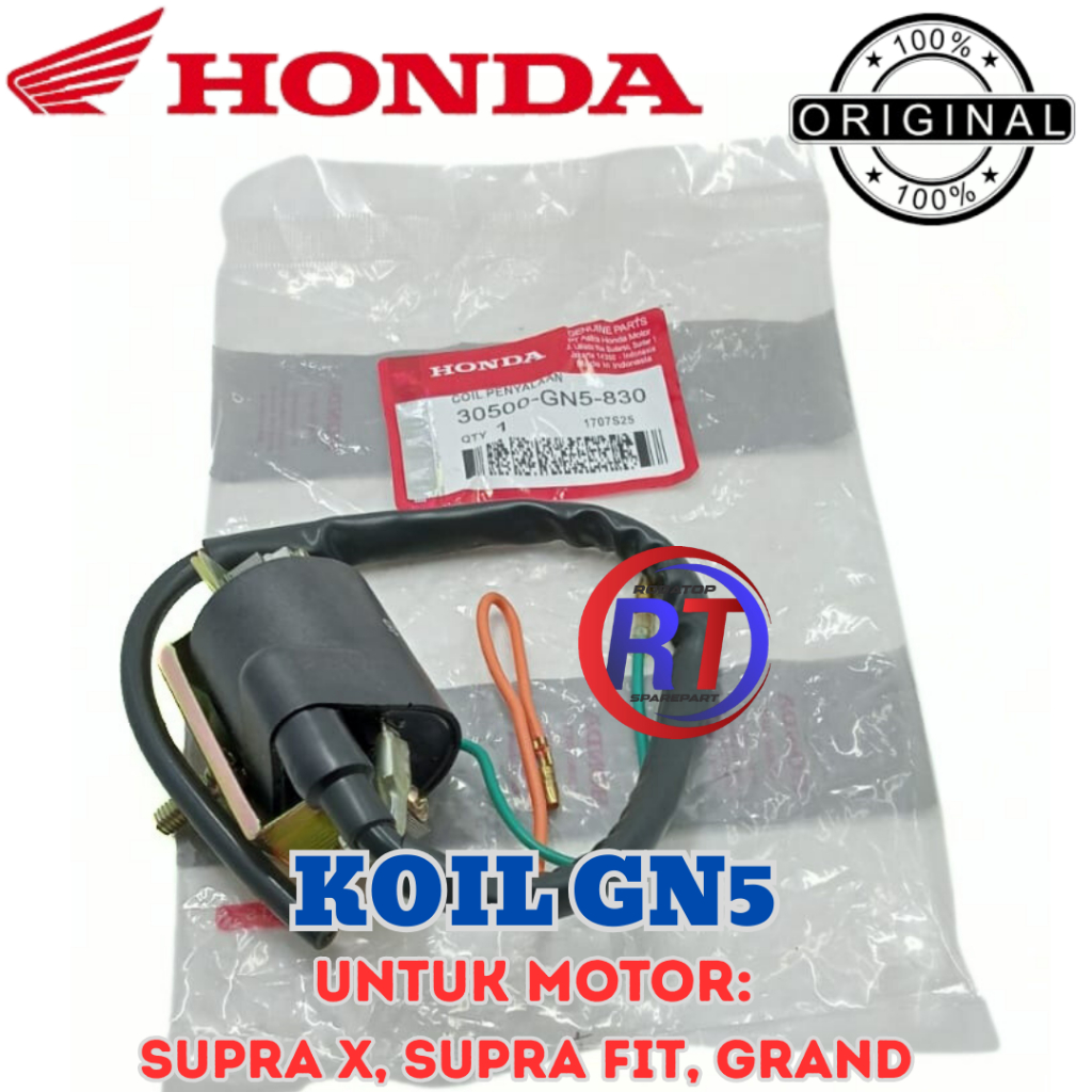 KOIL/COIL HONDA KODE GN5 ORIGINAL 100% GARANSI KUALITAS ASLI UNTUK MOTOR SUPRA X SUPRA FIT GRAND ORI