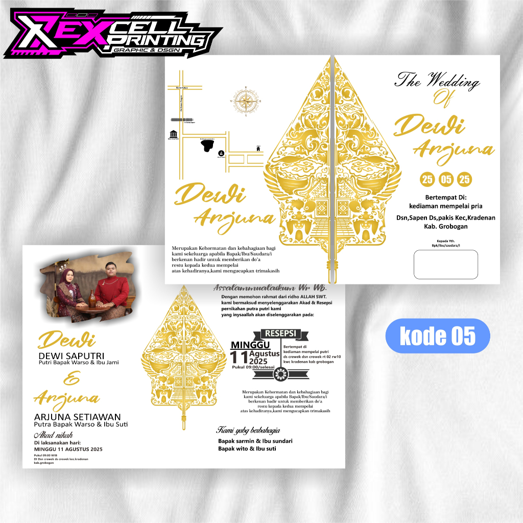 Undangan Pernikahan Jawa / Undangan ngunduh Mantu terbaru new desain mewah elgan