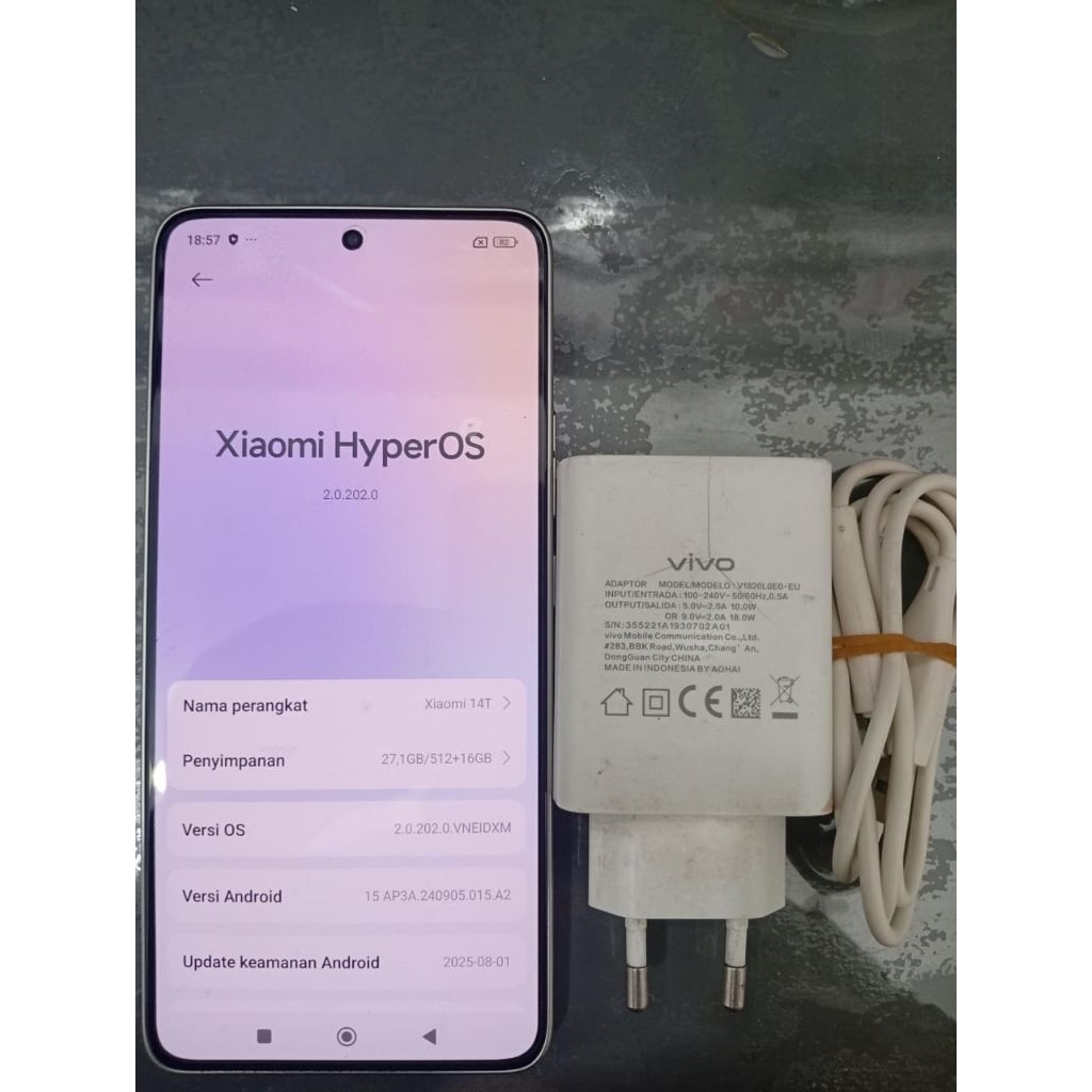 XIAOMI 14 T basic 12/512 GB SECOND  BATANGAN HP AJA