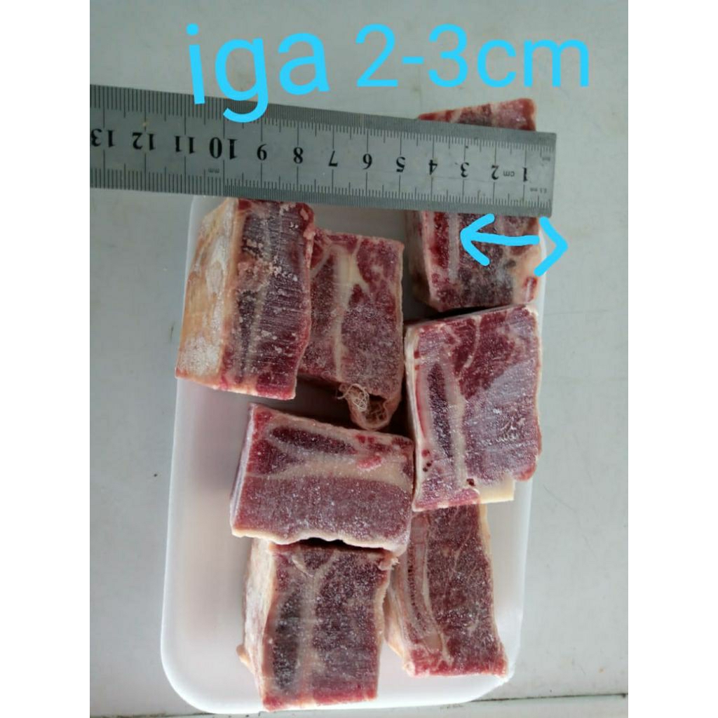 DAGING IGA SAPI SUPER SHORT RIB (1 Kg) - Iga Premium Frozen Halal
