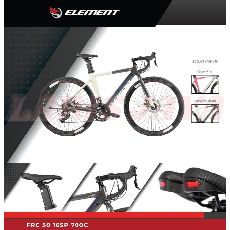 Sepeda Balap Element FRC 50 Road Bike 700c Sepeda Road Bike Element FRC 50 Frame Alloy TERBARU