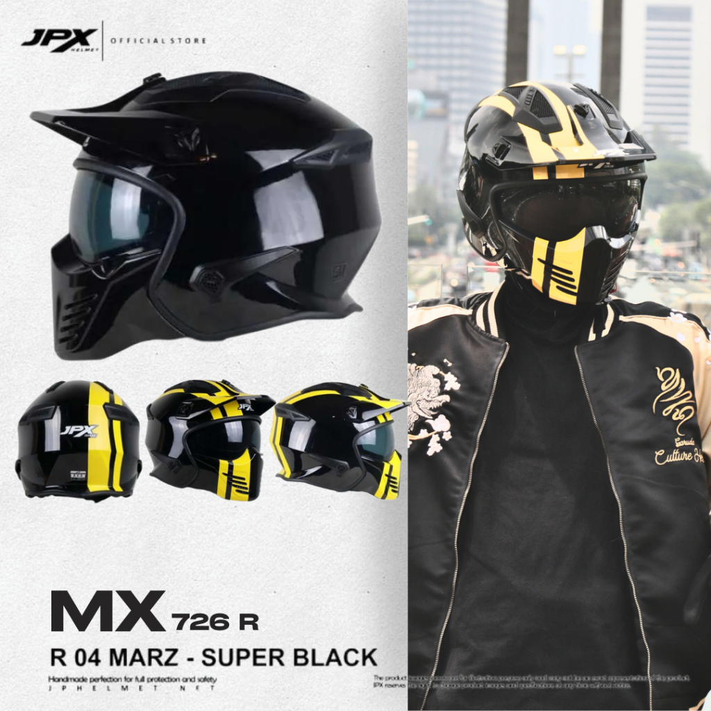 Special Promo Helm Full Face JPX MX-726R - R04 MARZ
