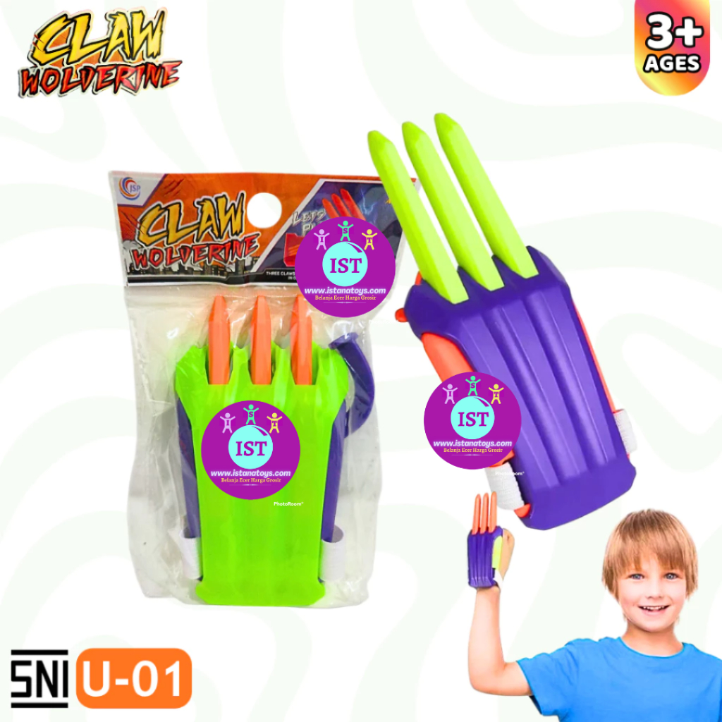 IST Mainan Anak Cakar Claw Wolverine Carrot Claw JSP U-01