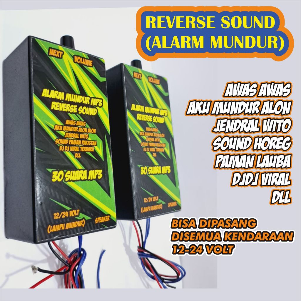MODUL ALARM MUNDUR AWAS AWAS MP3 30 SUARA 12V ATAU 24VOLT