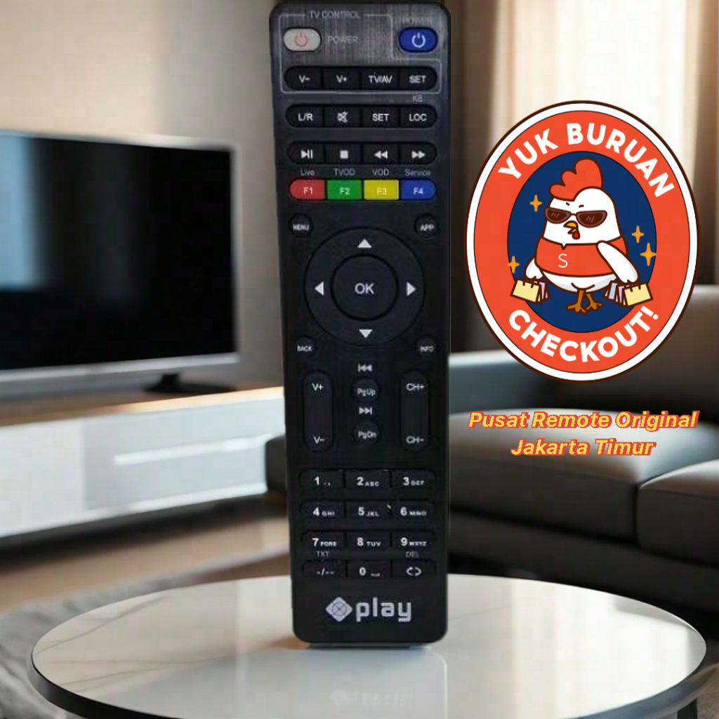 REMOTE REMOT PARABOLA MNC VISION ORIGINAL ASLI