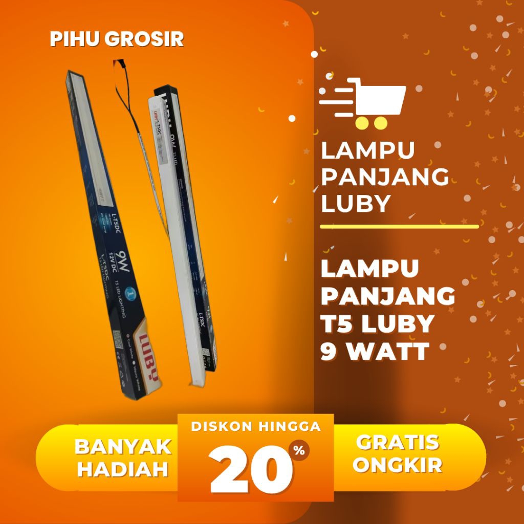 LUBY Lampu T5 LED AC 9 watt