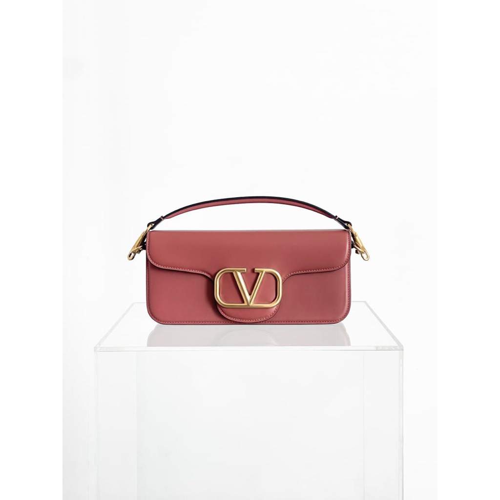 VLTN Loco calfskin shoulder bag Ginger Bread