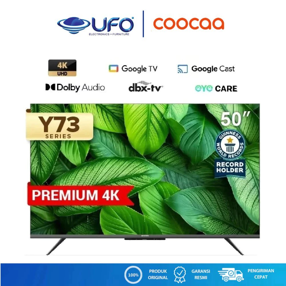 Coocaa 50 Inch Smart Google LED TV 4K UHD 50Y73 | Y73