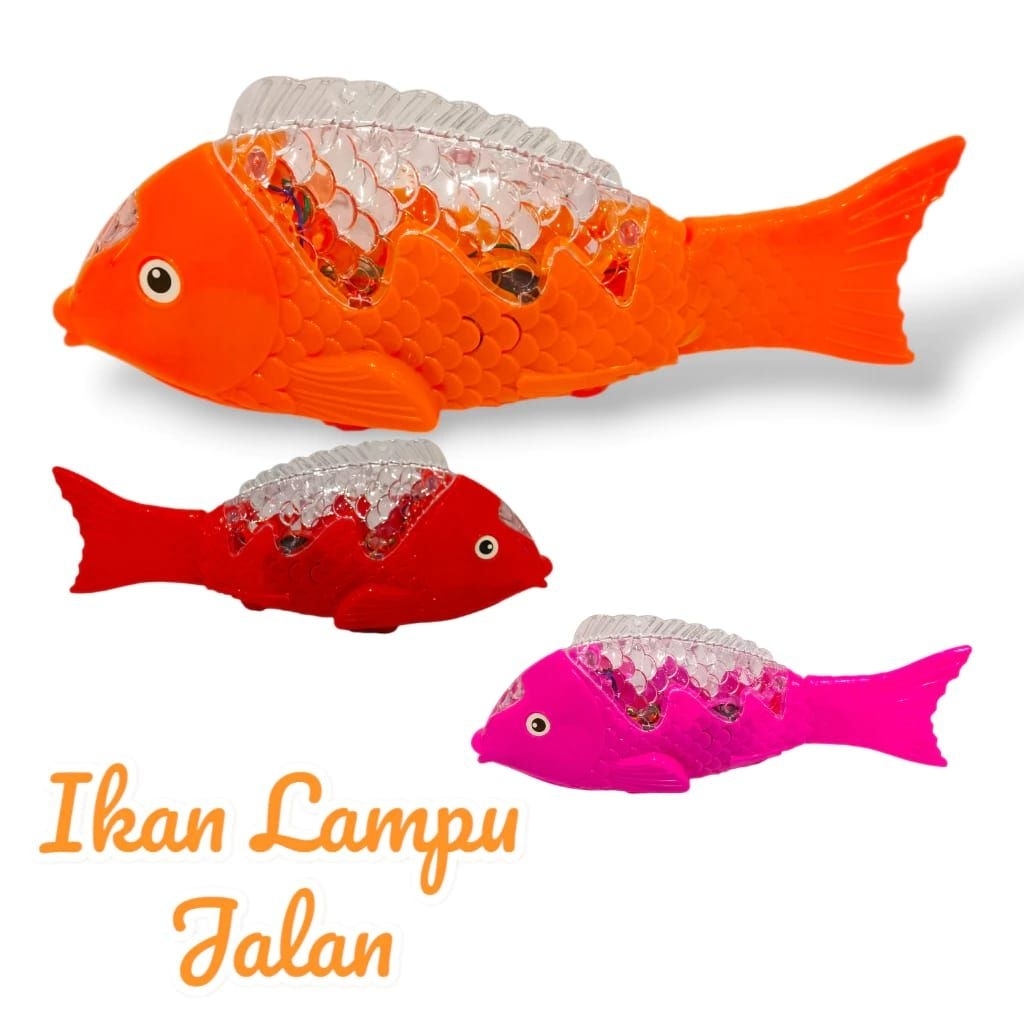 1116 Mainan Ikan Goyang Berlampu / Mainan Ikan Anak Anak / Mainan Ikan Led Berlampu / Mainan Ikan