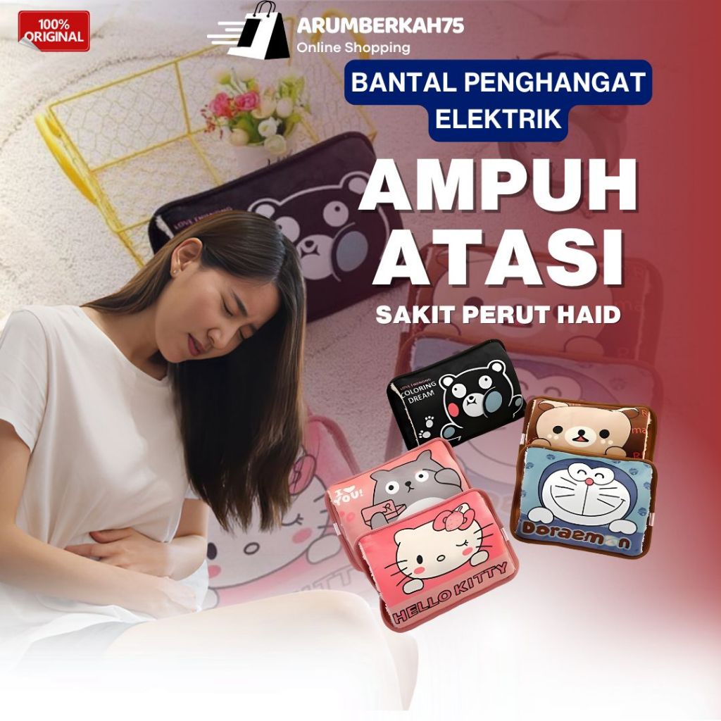 Bantal Penghangat Untuk Nyeri Haid - Alat Kompres Penghangat Perut Pereda Sakit Nyeri Haid