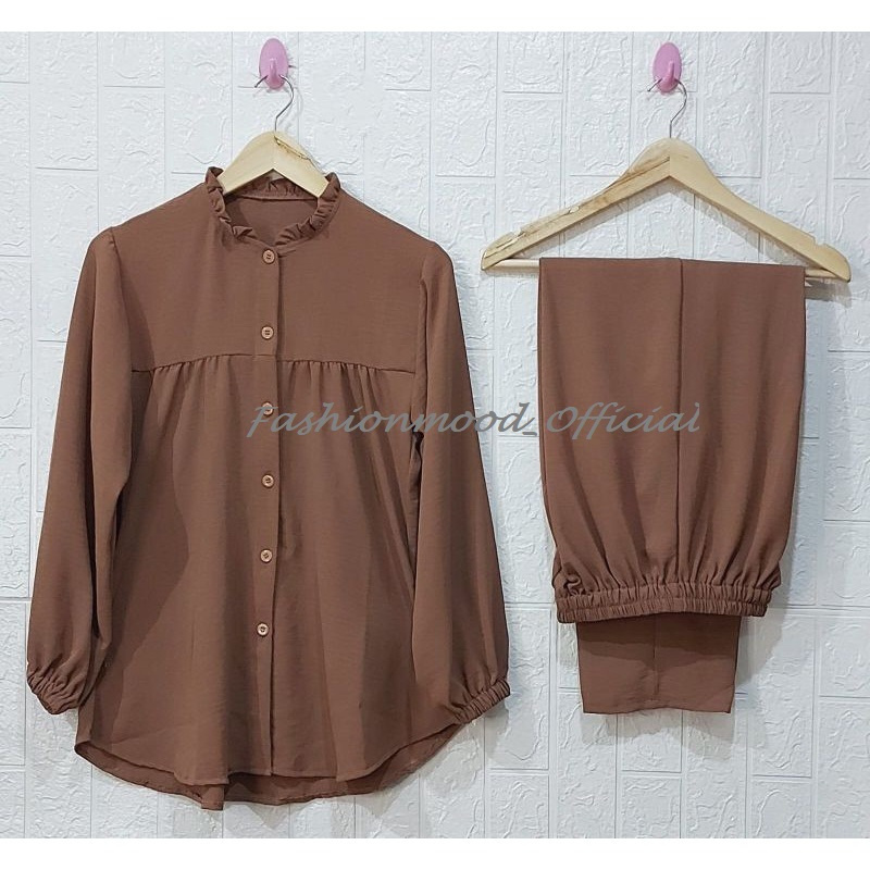 ONE SET RAYON CRINKLE AIRFLOW SETELAN // SETELAN RAYON CRINKLE AIRFLOW// DRESS RAYON // SETELAN RAYO