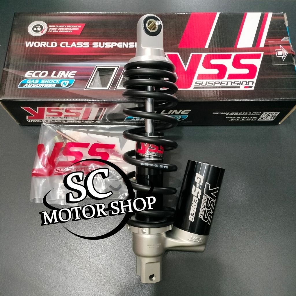 Shock tabung bawah YSS C-euro 300mm mio sporty - mio j - mio soul - xeon - vario 110 - beat